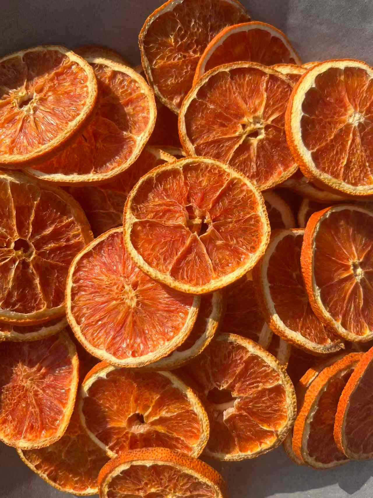 Freeze-Dried Blood Orange Slices