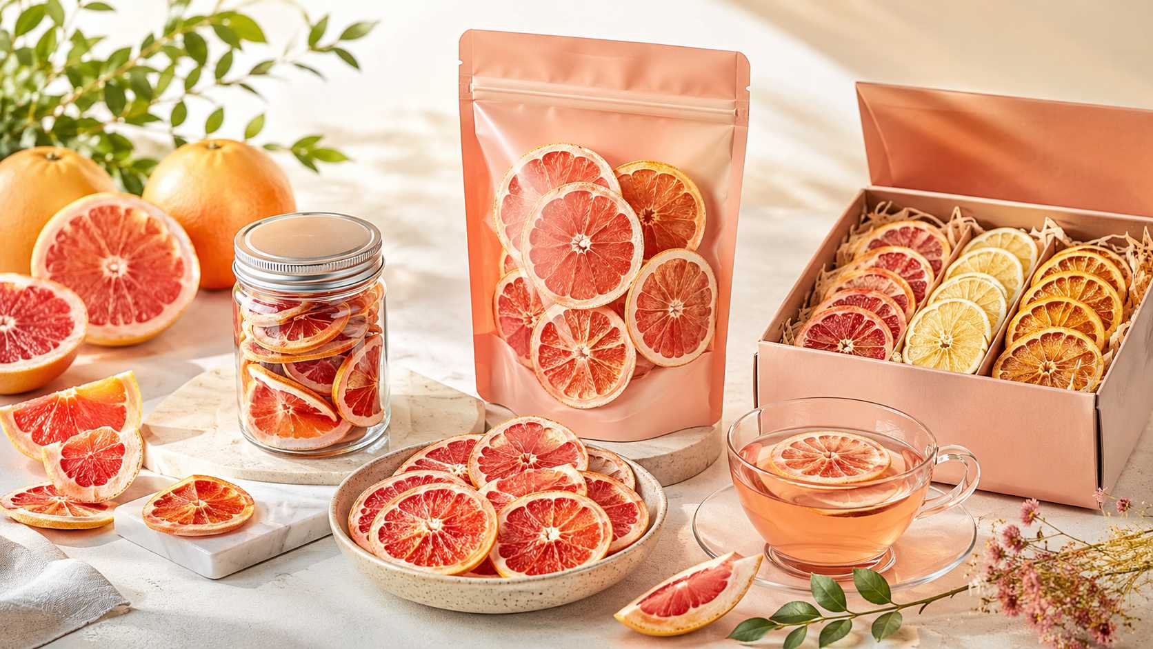 Private Label Snacks with Freeze-Dried Grapefruit Slices