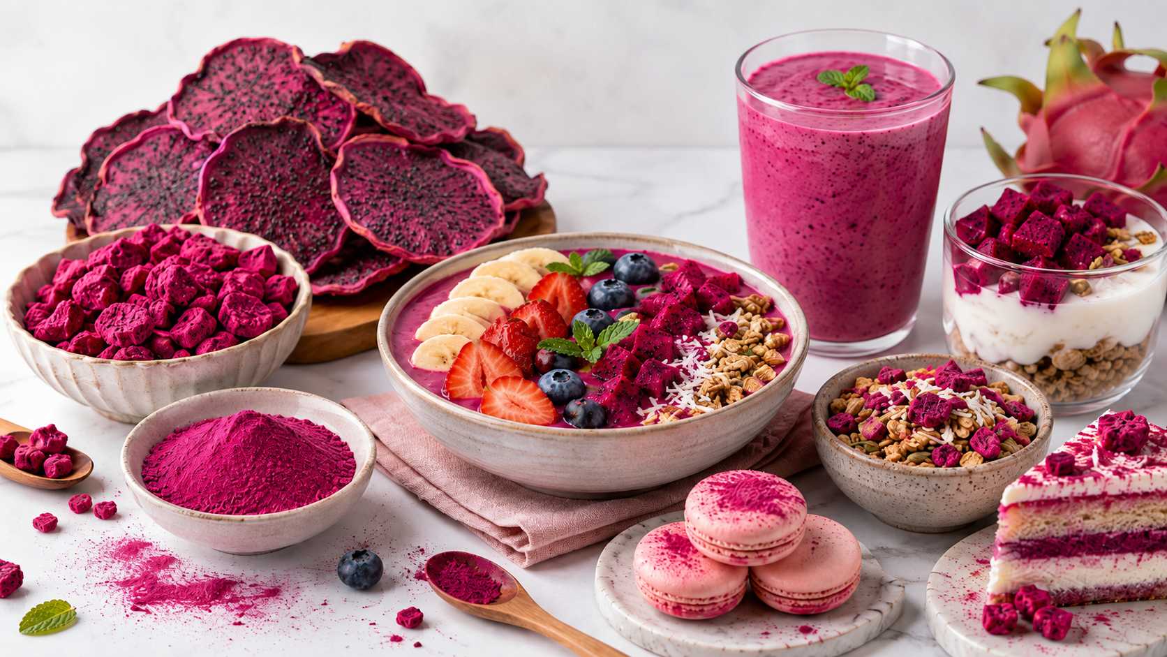 Freeze-Dried Pitaya for Modern Food Production