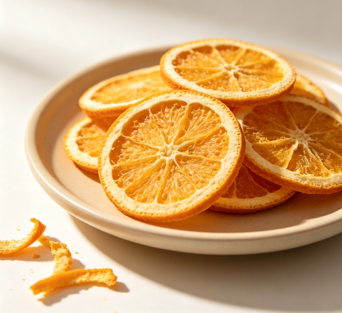 Freeze-dried orange slices